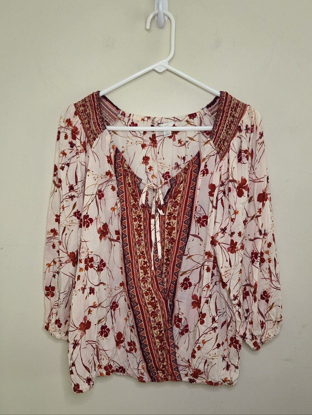 Women's Cato Boho Top Blouse Sz Large
